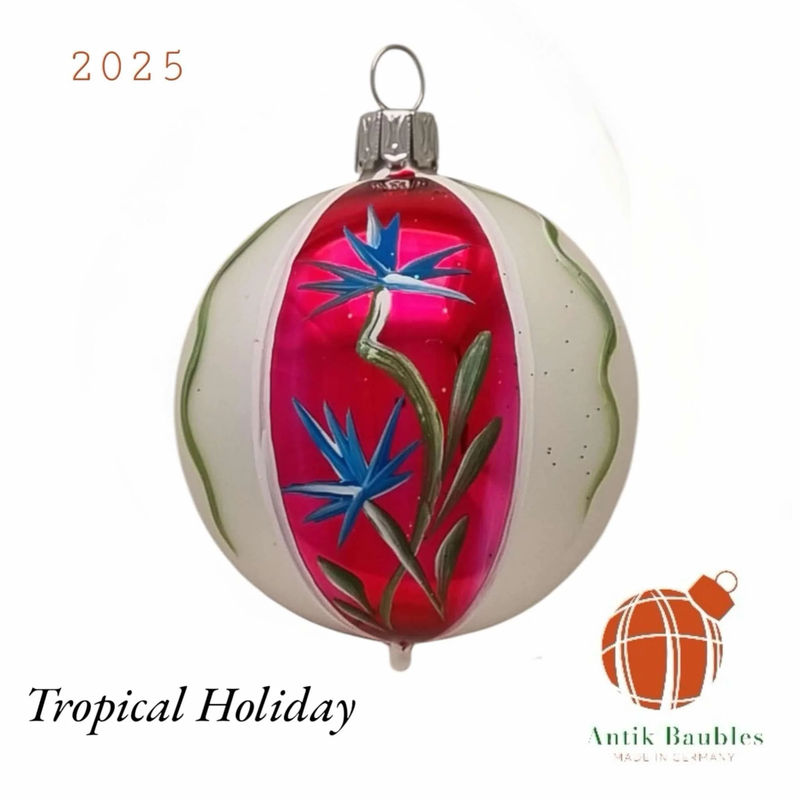 Tropical Holiday 2.3 in Ball Antik Baubles Exclusive Christmas Ornament (Copy)