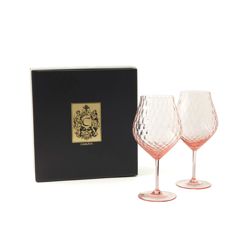 Phoebe Universal Wine Glasses, Set of 2 - Size:Set of 2 - Color:Rose