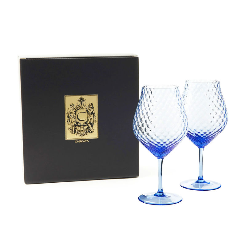 Phoebe Universal Wine Glasses, Set of 2 - Size:Set of 2 - Color:Cobalt