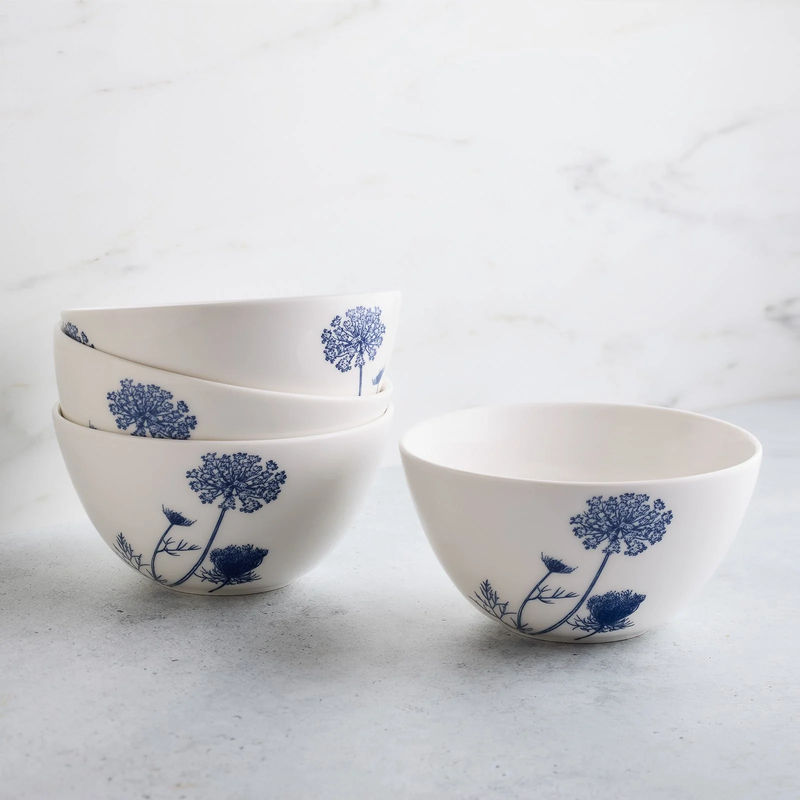 Summer Blues Cereal Bowl - Size:Set of 4