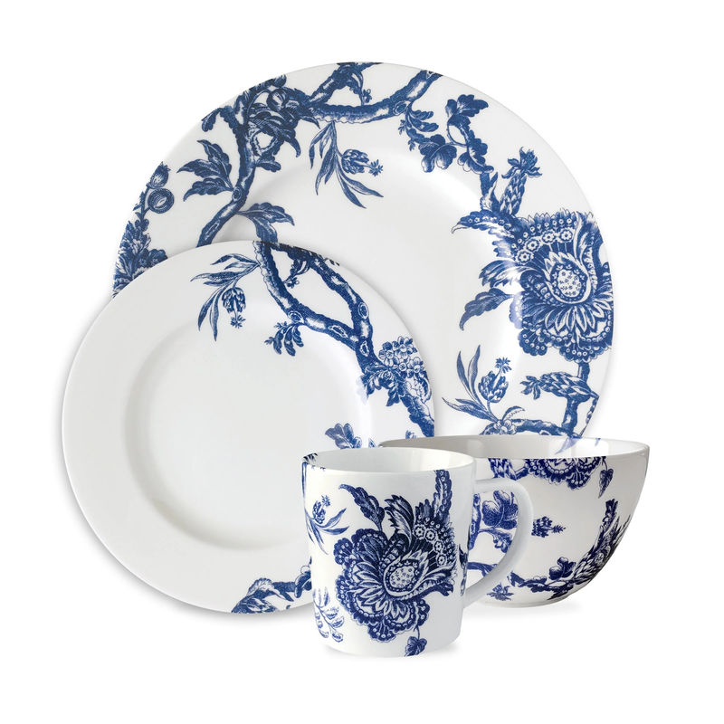 Arcadia 4-Piece Place Setting - Color:Arcadia Blue