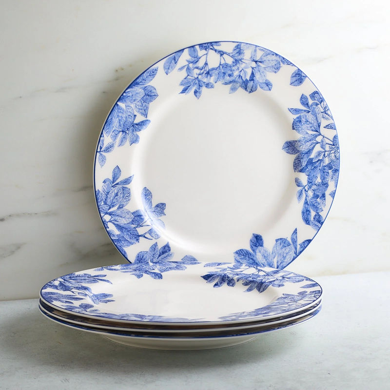 Arbor Rimmed Dinner Plate - Size:Set of 4 - Color:Arbor Blue