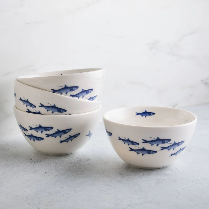 School of Fish Cereal Bowl - Size:Set of 4
