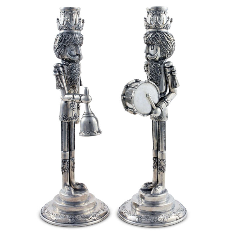 Nutcracker Candlestick Taper - Size:Bell Snuffer 11.5" Height
