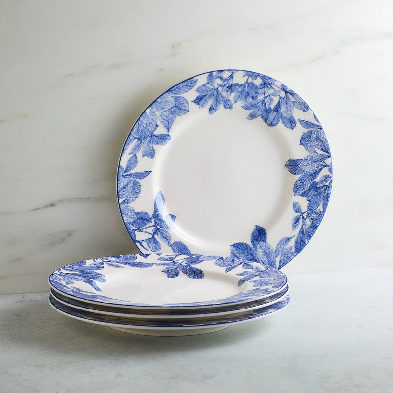 Arbor Rimmed Salad Plate - Size:Set of 4 - Color:Arbor Blue