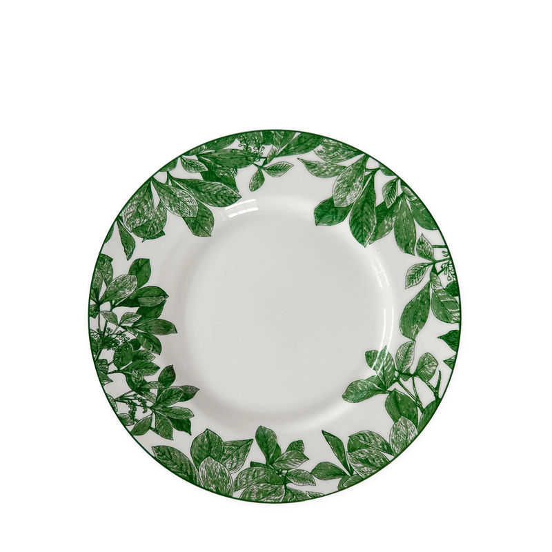 Arbor Rimmed Salad Plate - Size:Single - Color:Arbor Green