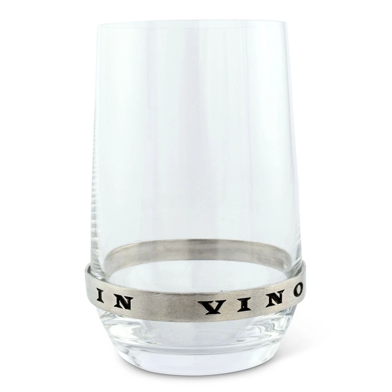In Vino Veritas Stemless White Wine Glass