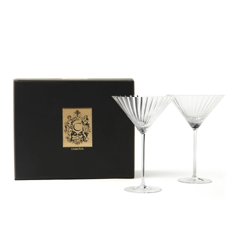 Quinn Martini Glasses, Set of 2 - Size:Set of 2 - Color:Clear