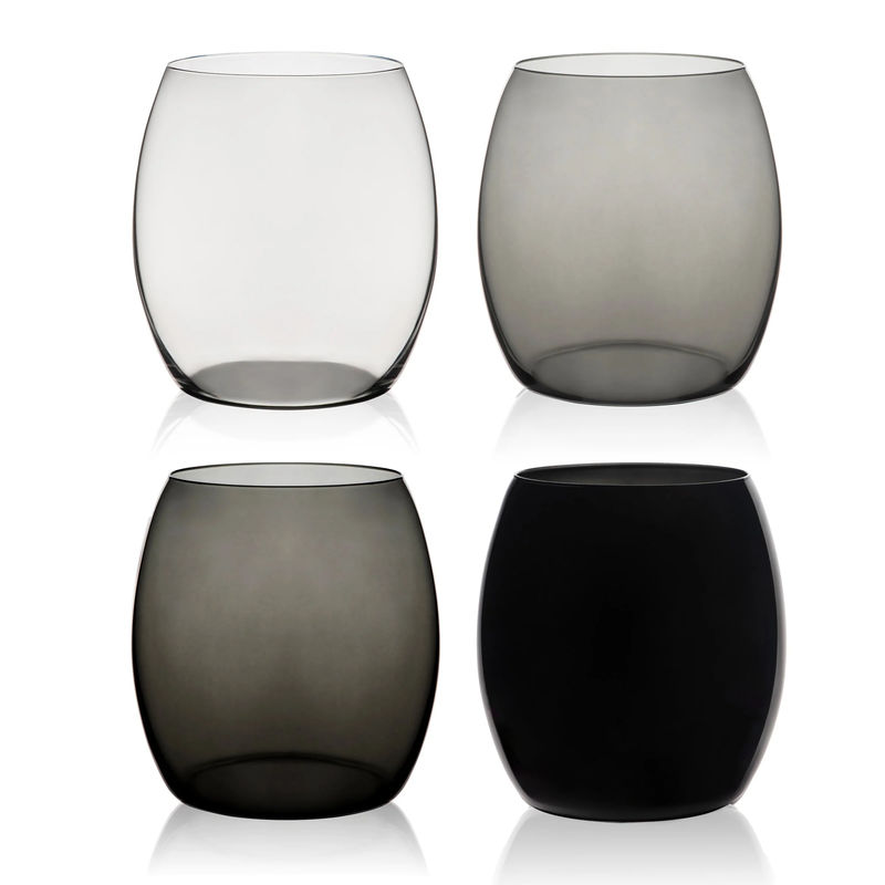 Les Nuages Ombré Glasses, Set of 4 - Color:Gray