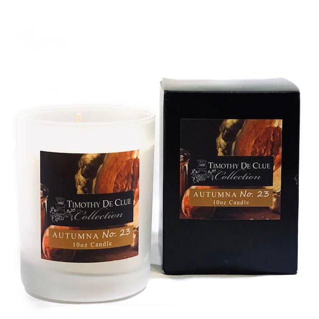 Autumnal 10oz Frosted Candle Exclusive Home Scent By Timothy De Clue Collection