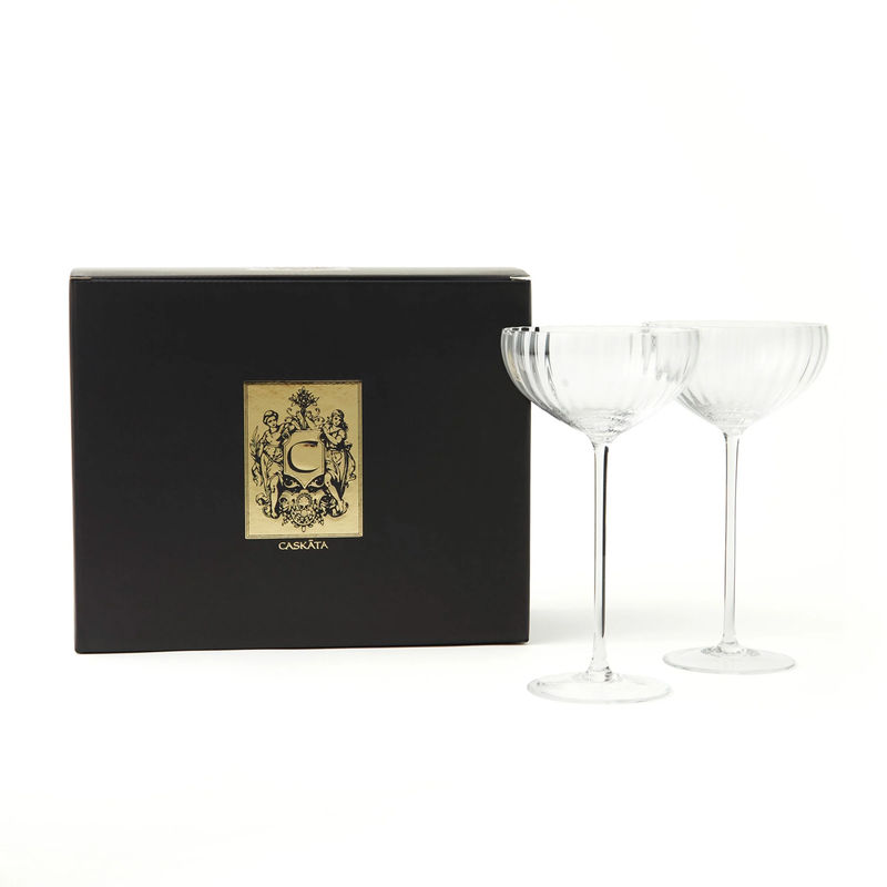 Quinn Coupe Glasses, Set of 2 - Size:Set of 2 - Color:Clear