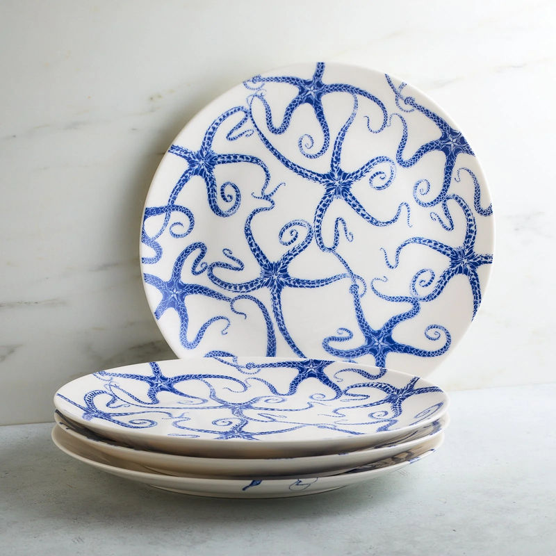 Starfish Coupe Dinner Plate - Size:Set of 4