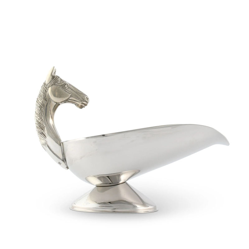 Horse Handle Stainless Steel Gravy / Sauce Server
