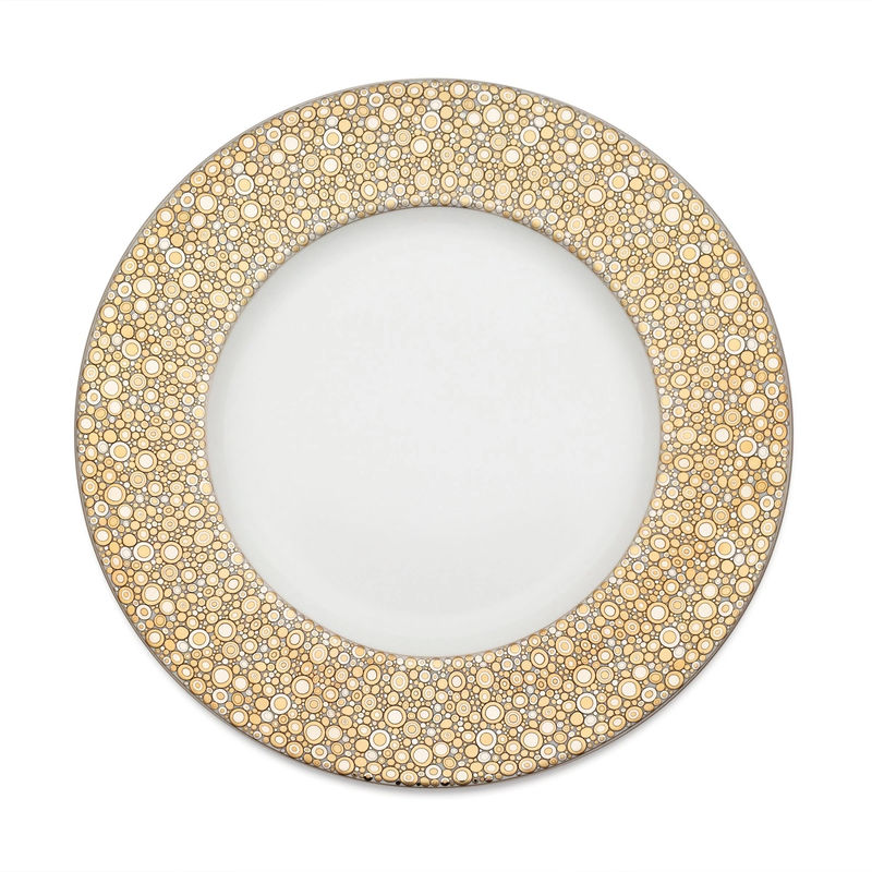 Ellington Shimmer Gold & Platinum Dinner Plate