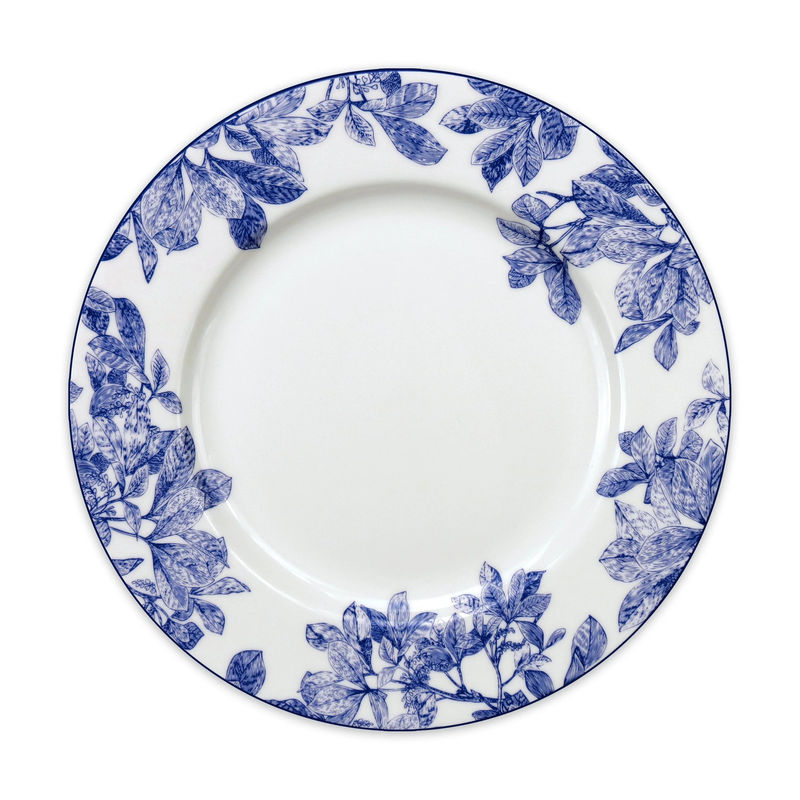 Arbor Rimmed Dinner Plate - Size:Single - Color:Arbor Blue