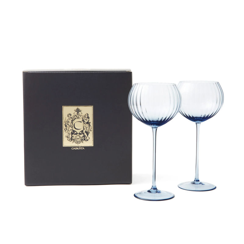 Quinn Red Wine Glasses, Set of 2 - Size:Set of 2 - Color:Ocean