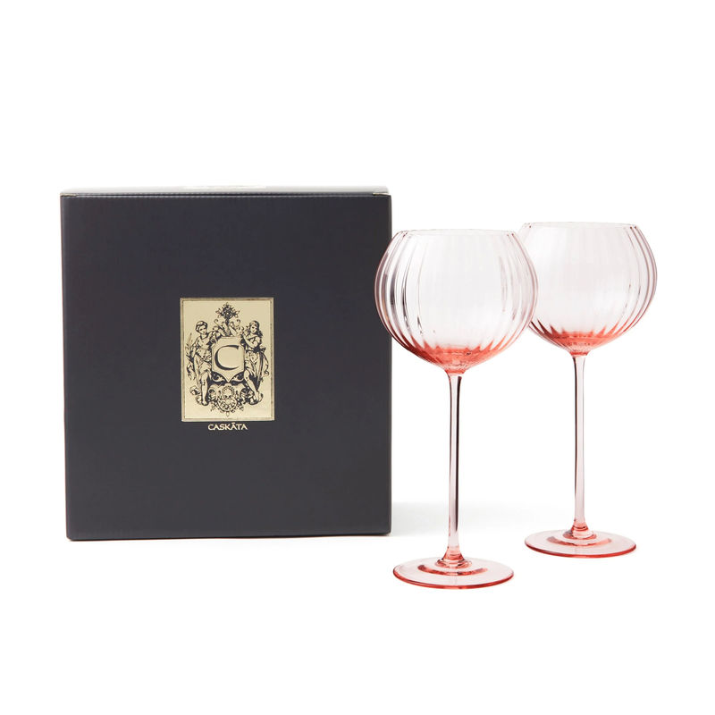 Quinn Red Wine Glasses, Set of 2 - Size:Set of 2 - Color:Rose