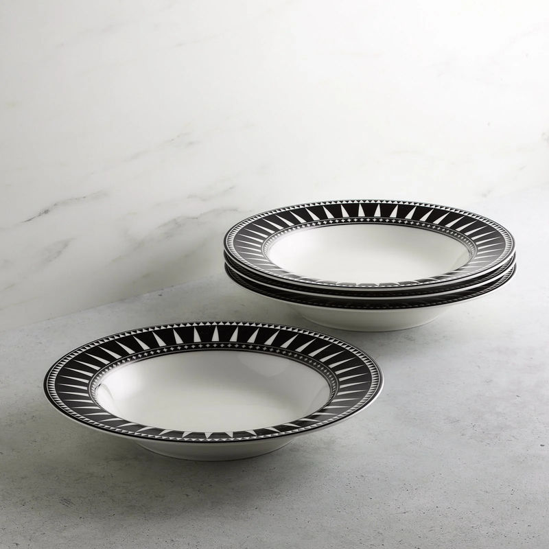 Marrakech Rimmed Soup Bowl - Size:Set of 4
