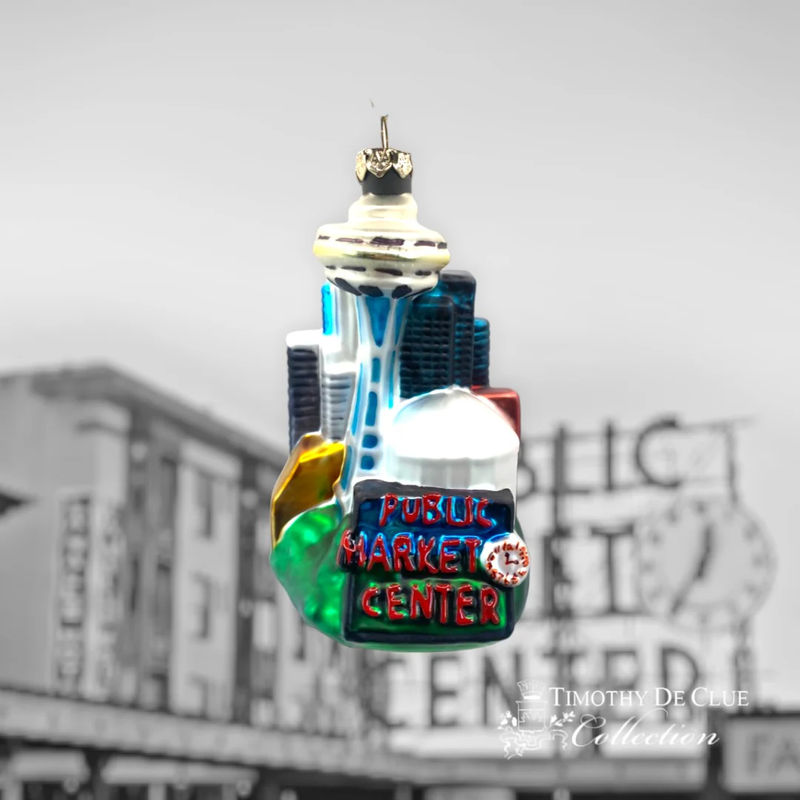 Seattle Skyline Christmas Ornament