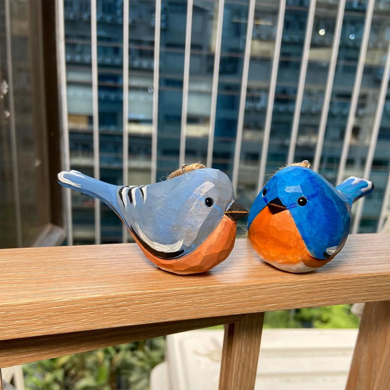 Eastern Bluebird Couple Bird Ornaments