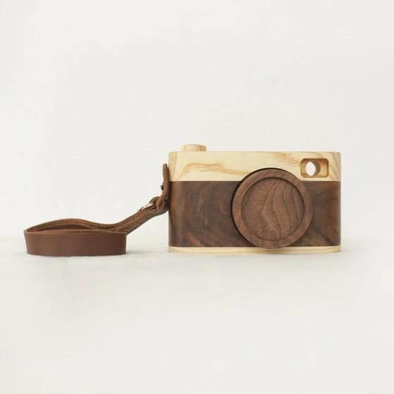 Wooden Camera Handcrafted Wood Retro Camera Décor Gifts-DC - Style/Size:C:132*76*33mm