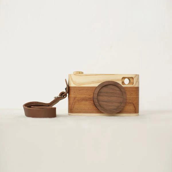 Wooden Camera Handcrafted Wood Retro Camera Décor Gifts-DC - Style/Size:B:132*76*33mm