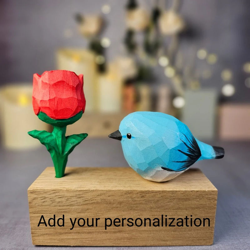 Bluebird B with Rose