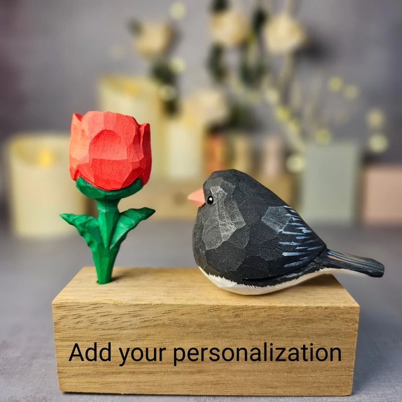 Junco with Rose
