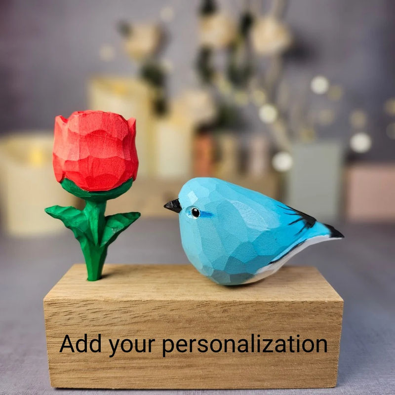 Bluebird A with Rose
