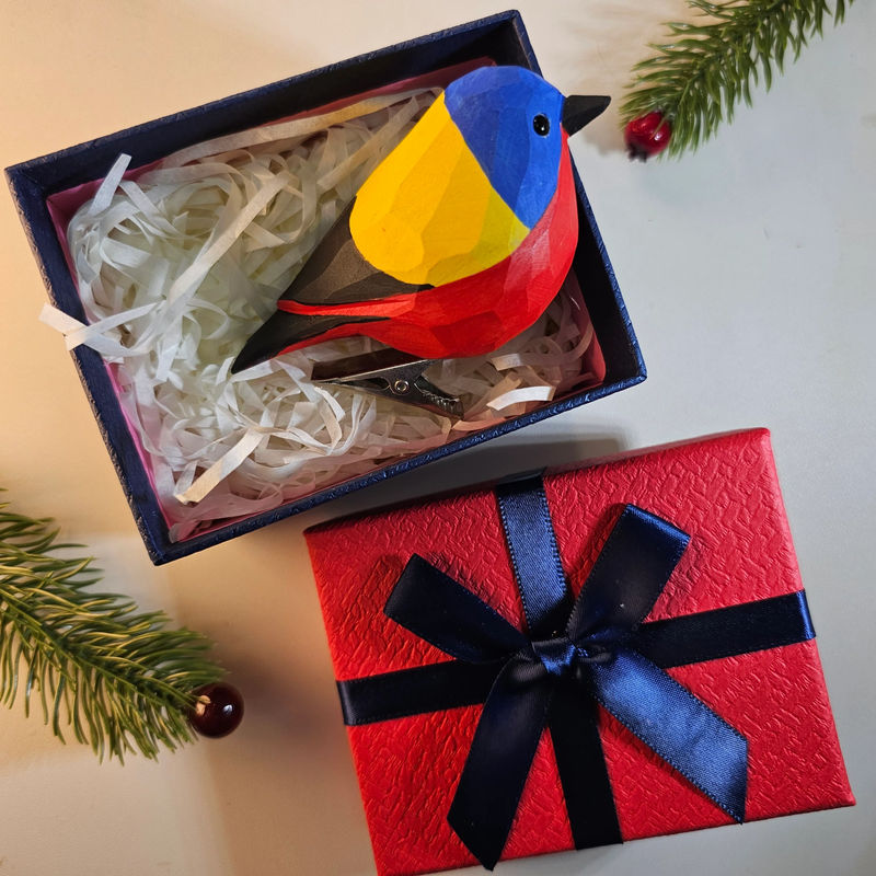 Clip-on Bird Ornaments With Gift Box Packing - Style:Bunting_B