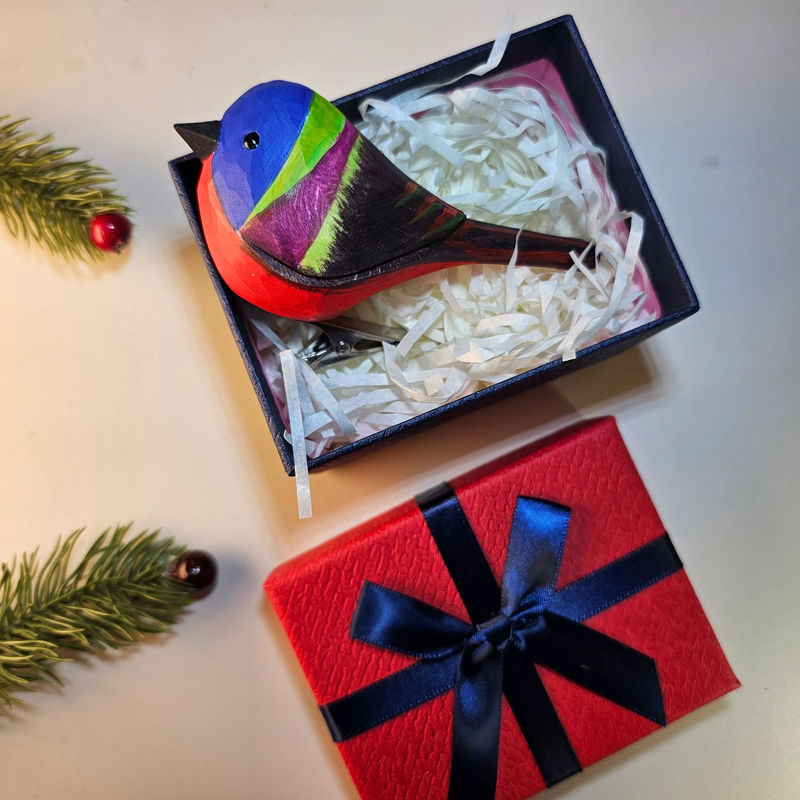 Clip-on Bird Ornaments With Gift Box Packing - Style:Bunting_A
