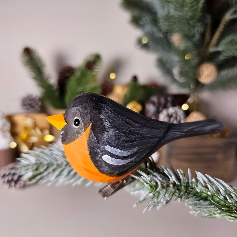 American Robin Clip-on Bird Ornament