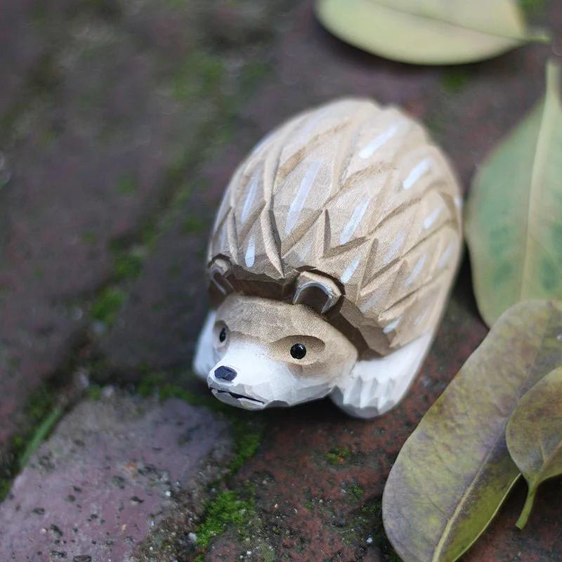 Adorable Little Hedgehog Figurine - Perfect Collectible or Gift for Animal Lovers - Style:B Laying