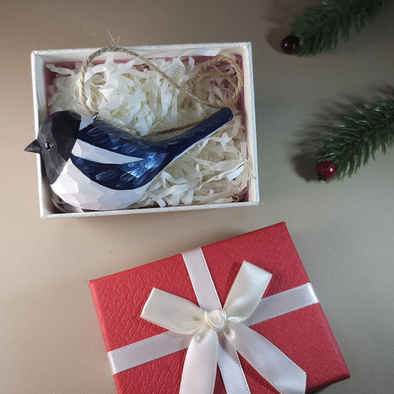 Bird Hanging Ornaments With Gift Box Packing - Style:Magpie