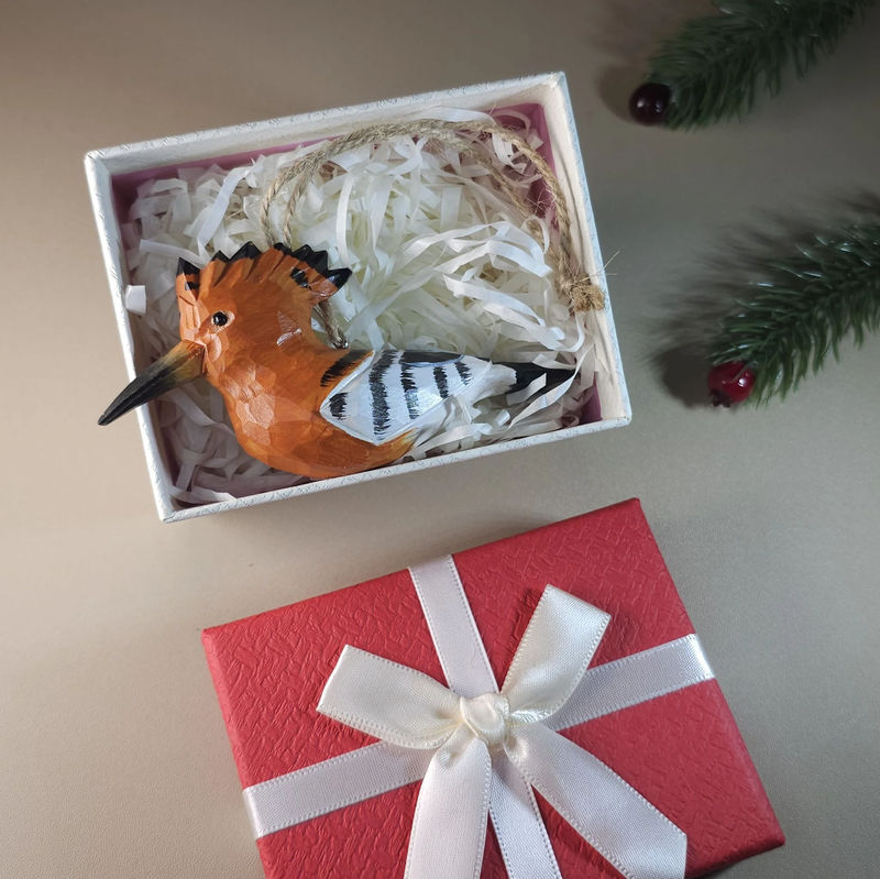 Bird Hanging Ornaments With Gift Box Packing - Style:Hoopoe