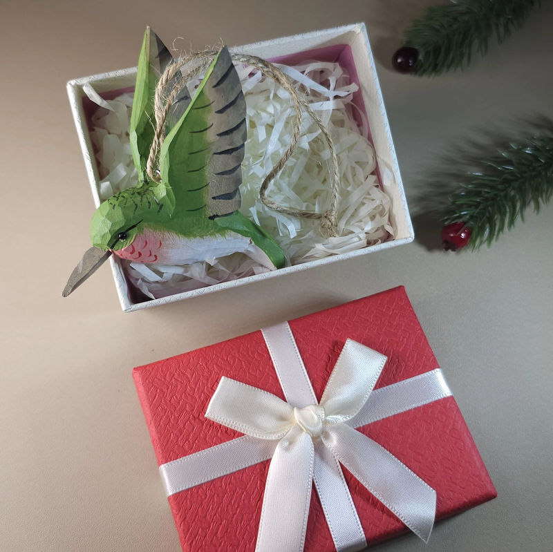 Bird Hanging Ornaments With Gift Box Packing - Style:Humming bird_D