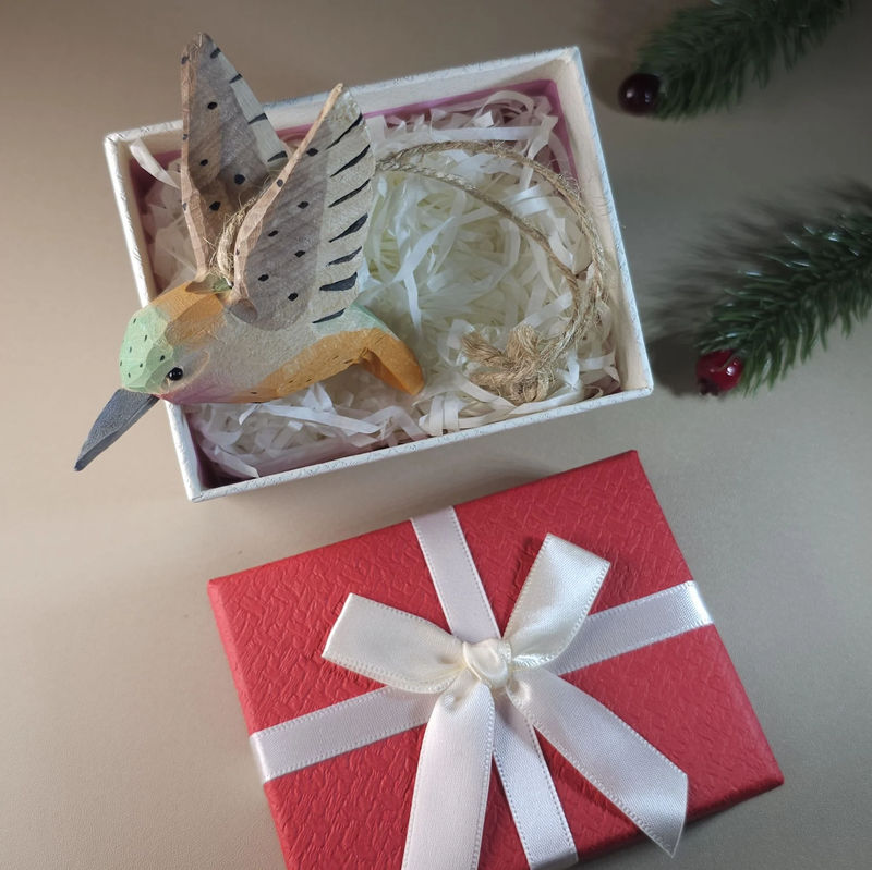 Bird Hanging Ornaments With Gift Box Packing - Style:Humming bird_A