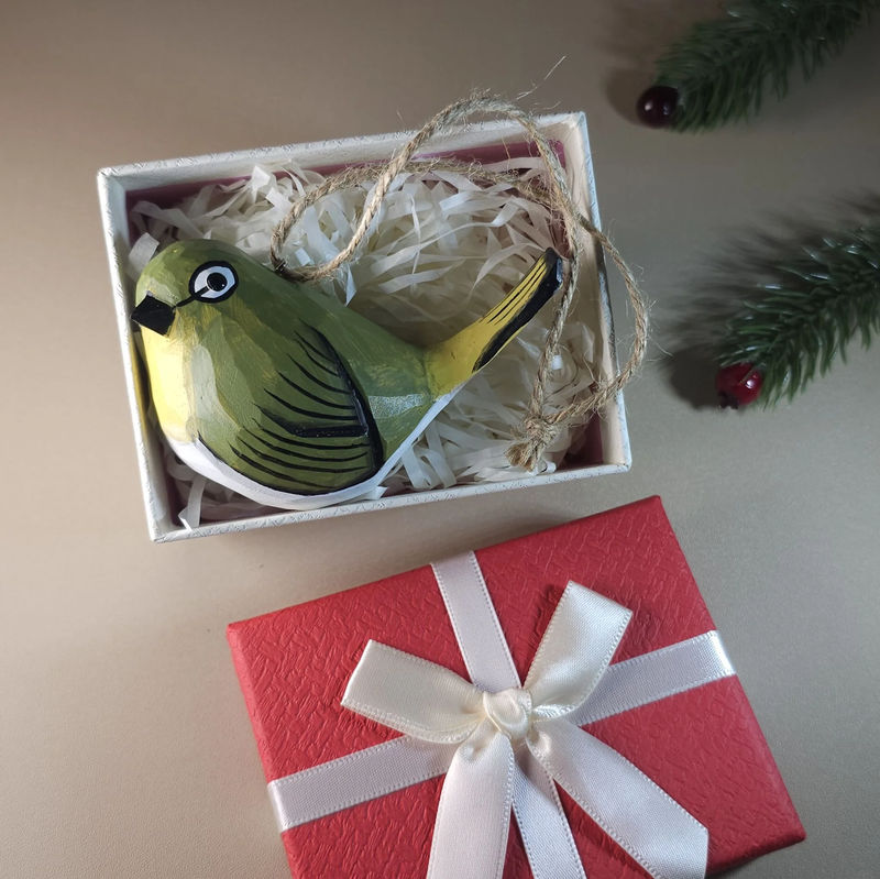 Bird Hanging Ornaments With Gift Box Packing - Style:White-eyes