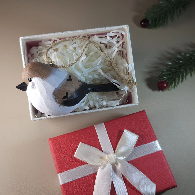 Bird Hanging Ornaments With Gift Box Packing - Style:Sparraw-V1