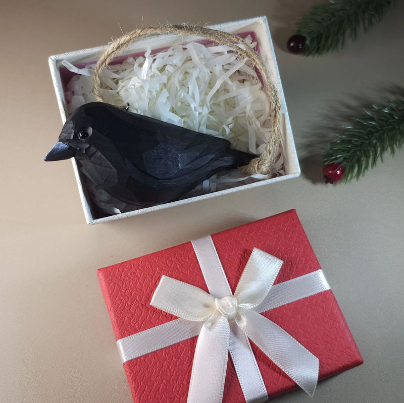Bird Hanging Ornaments With Gift Box Packing - Style:Crow