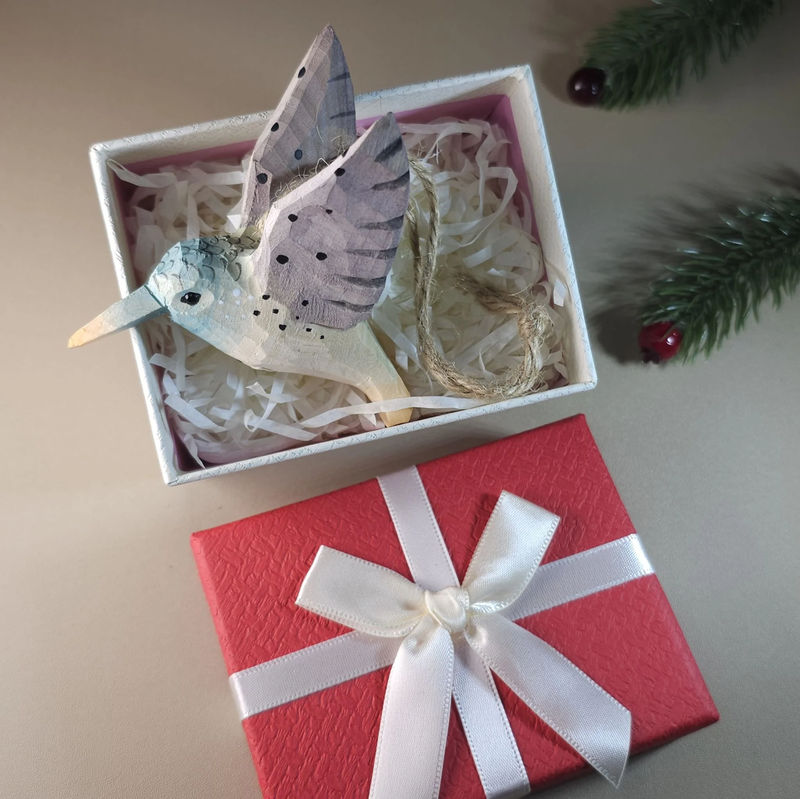 Bird Hanging Ornaments With Gift Box Packing - Style:Humming bird_B