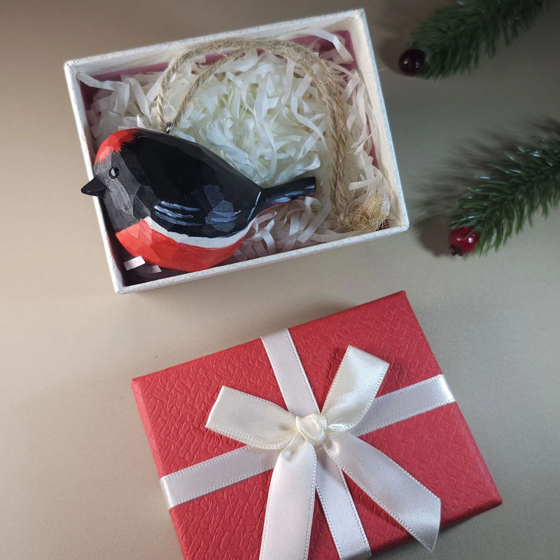 Bird Hanging Ornaments With Gift Box Packing - Style:Australasian Robin