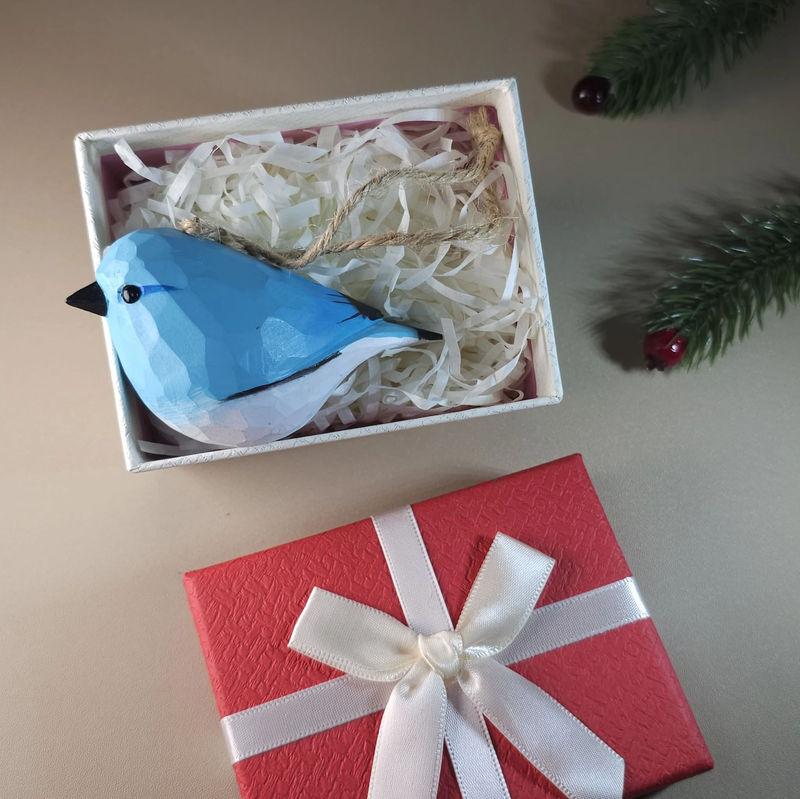 Bird Hanging Ornaments With Gift Box Packing - Style:Bluebird 1st