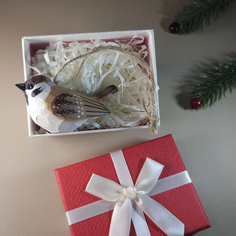 Bird Hanging Ornaments With Gift Box Packing - Style:Sparraw-V2