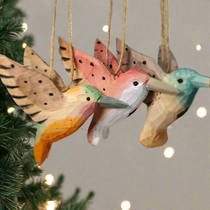 Hummingbird Hanging Ornaments - Color:Set of 3 Colors