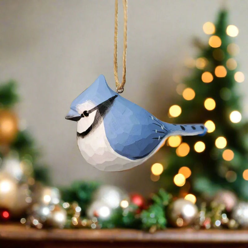 Blue Jay Bird Hanging Ornaments