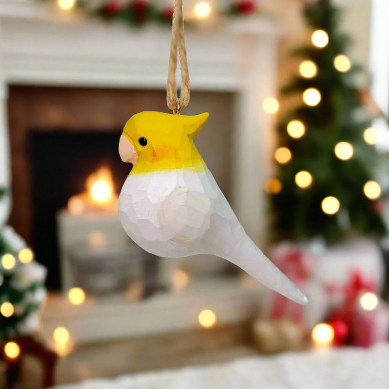 Cockatiel Hanging Ornaments - Color:White