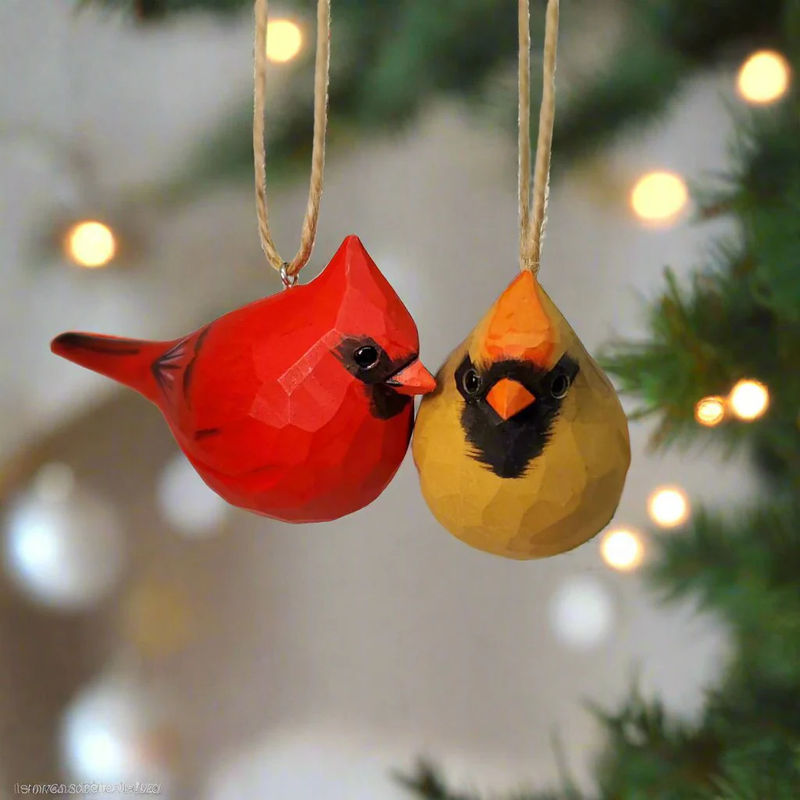 Cardinal Couple Ornaments