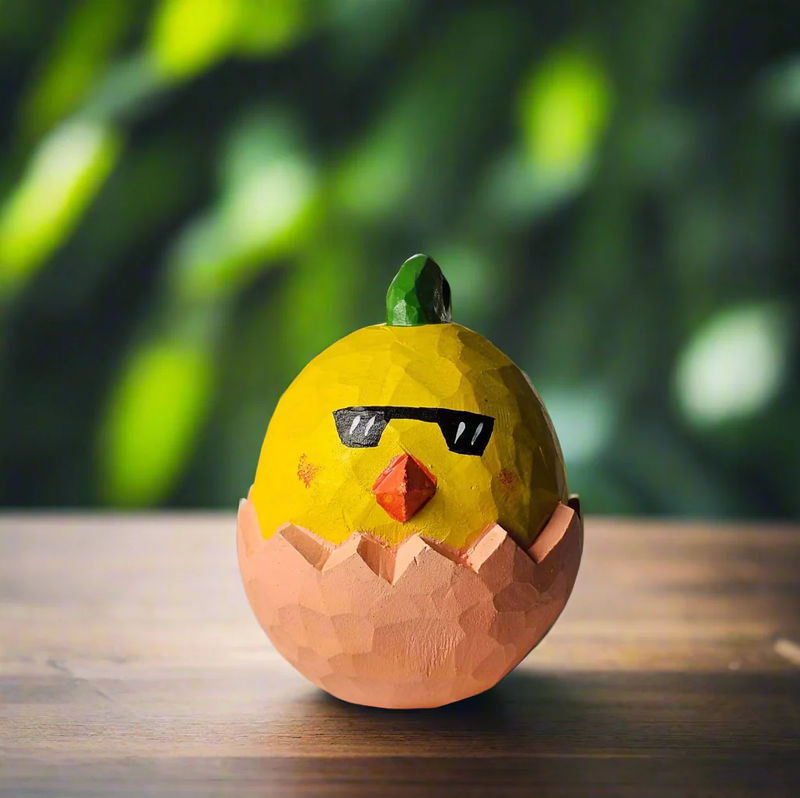Newborn Chicken in Egg Shell - Color:Pink Egg Shell