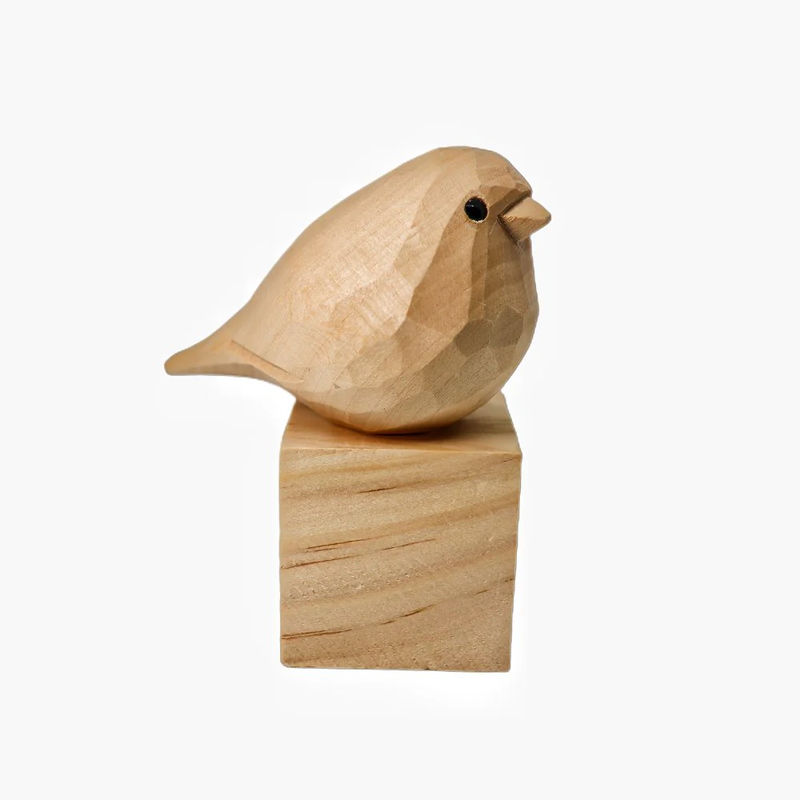 U008 Unfinished Wood bird statues